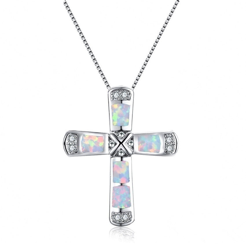 Cross Pendant Necklace – Minimal Symbolic Chain for Women