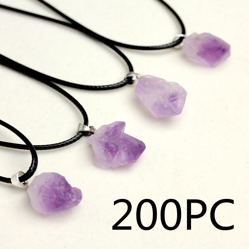 Amethyst Pendant Necklace – Elegant Stone Chain for Women