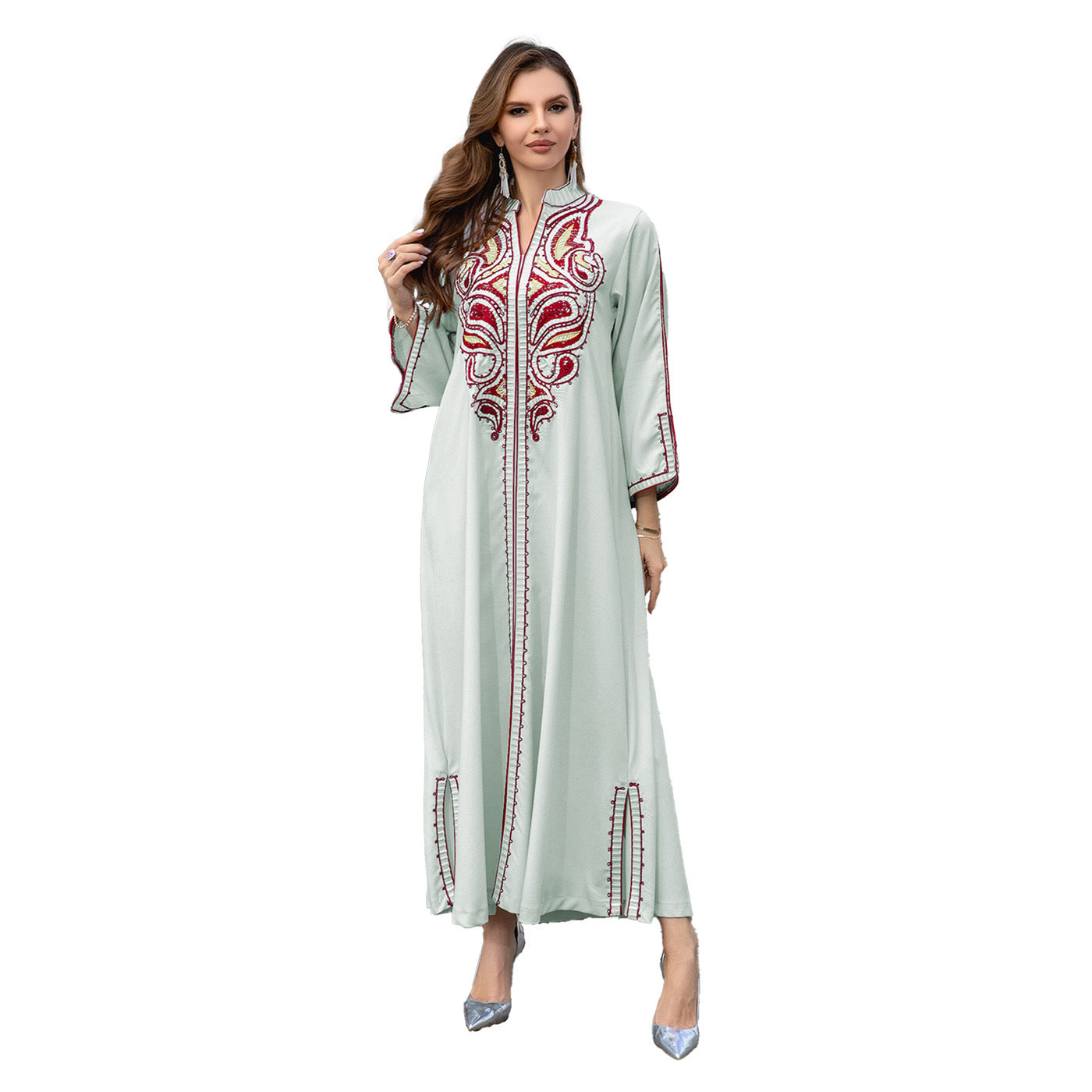 Middle East Embroidery Dress – Elegant Embroidered Modest Wear