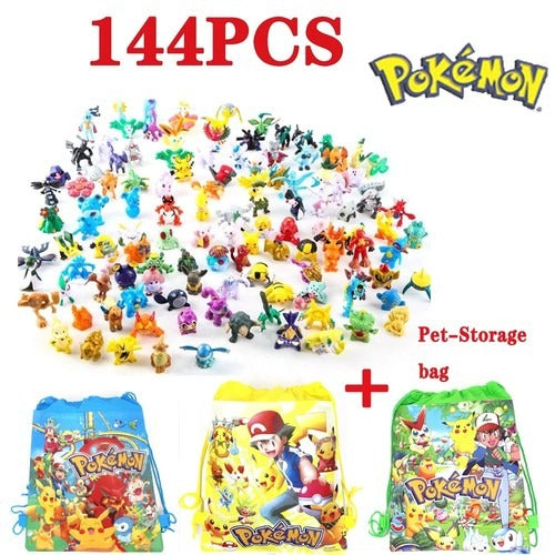 24 pcs Pokemon Figures pack Pikachu Action Models, Collectible Gifts