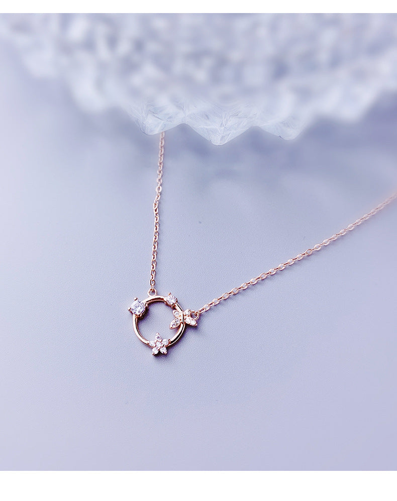 S925 Butterfly Necklace – Sterling Silver Elegant Pendant for Women