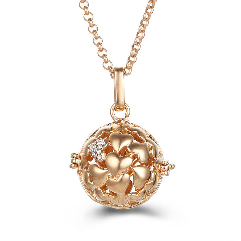 Aromatherapy Zircon Cage Necklace - Essential Oil Diffuser Pendant