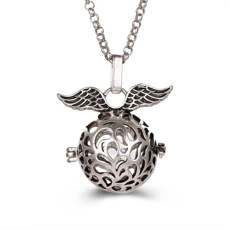 Aromatherapy Zircon Cage Necklace - Essential Oil Diffuser Pendant