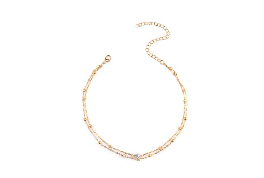 Tassel Body Chain Necklace – Crystal Chest Chain for Women