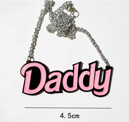 Daddy Pendant Necklace – CALL ME DADDY - Symbolic Minimal Chain