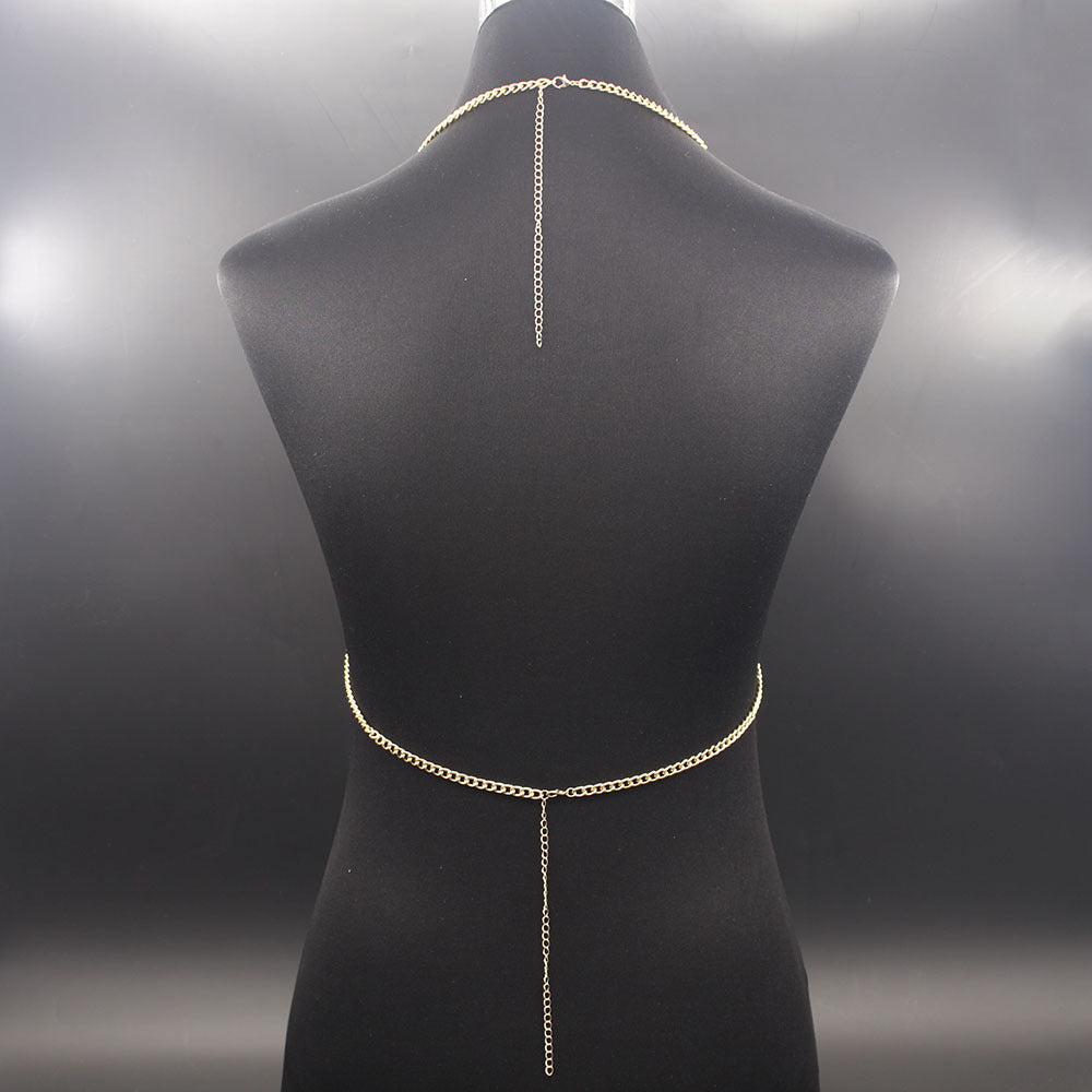 Fashion Body Chain Necklace – Minimal Bikini Styling Accessory for Women