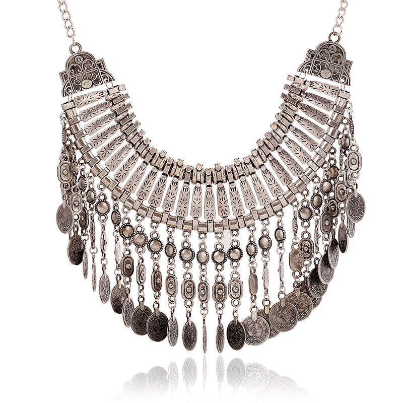 Crystal Short Necklace – Alloy Sparkle Chain for Women