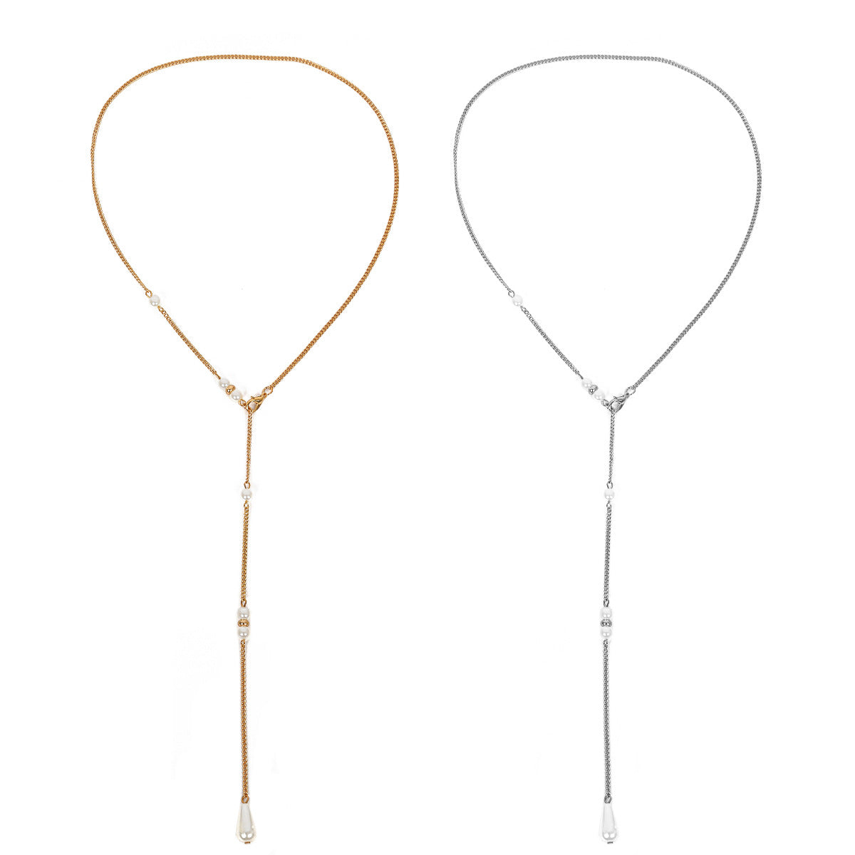 Back Chain Necklace – Elegant Long Body Necklace for Women