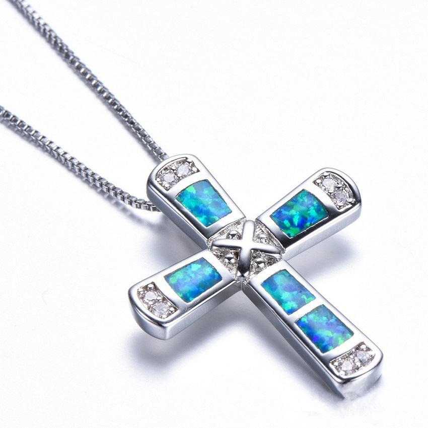 Cross Pendant Necklace – Minimal Symbolic Chain for Women