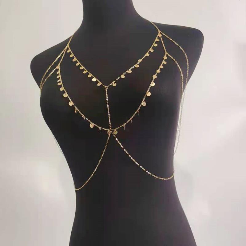 Tassel Body Chain Necklace – Beach Style Waist & Chest Accessory for Women