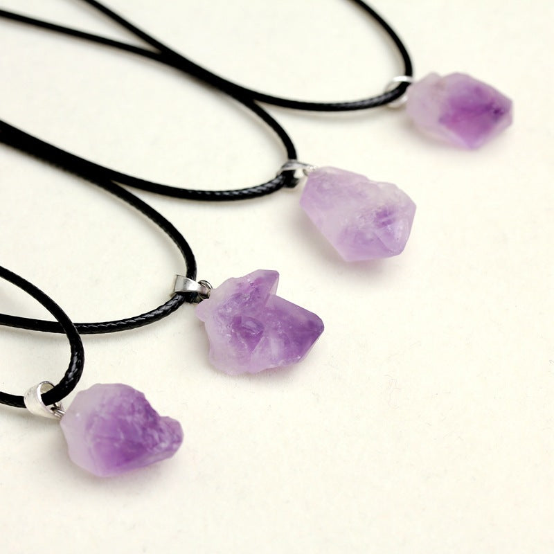Amethyst Pendant Necklace – Elegant Stone Chain for Women