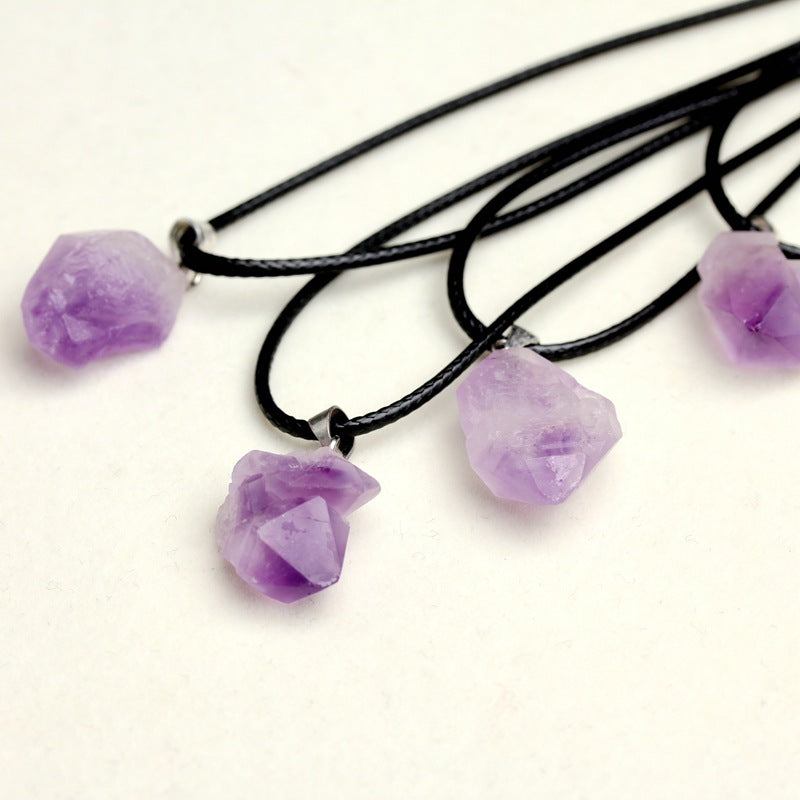 Amethyst Pendant Necklace – Elegant Stone Chain for Women