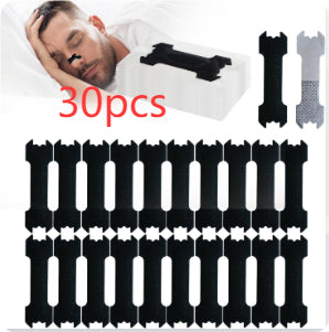Black Anti-Snoring Nasal Strips – Breath Support Sleep Aid