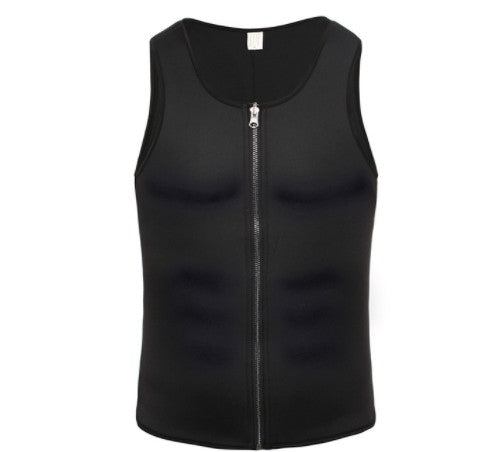 Men’s Waist Trainer Tank Top – Slimming Compression Body Shaper Vest