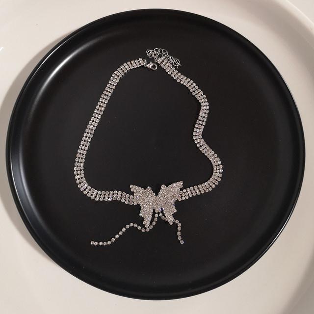 Vintage Pearl Butterfly Necklace – Love Pendant Chain for Women