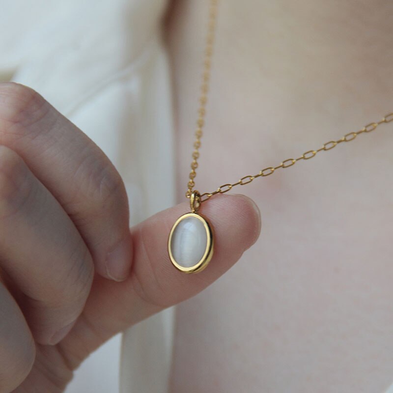 Titanium Steel Clavicle Necklace – Minimal Fine Chain for Women