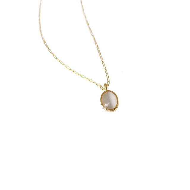 Titanium Steel Clavicle Necklace – Minimal Fine Chain for Women