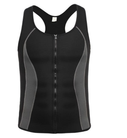 Men’s Waist Trainer Tank Top – Slimming Compression Body Shaper Vest