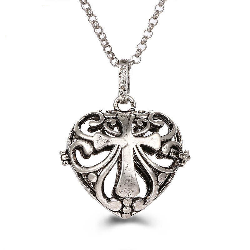 Aromatherapy Zircon Cage Necklace - Essential Oil Diffuser Pendant