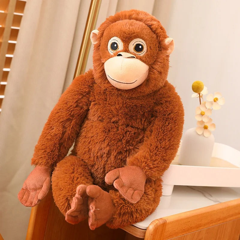 🐒 66cm Viral PUNCH Djungelskog Orangutan Sad Monkey Plush – Emotional Support Stuffed Toy (Trending Plushie in 2026)