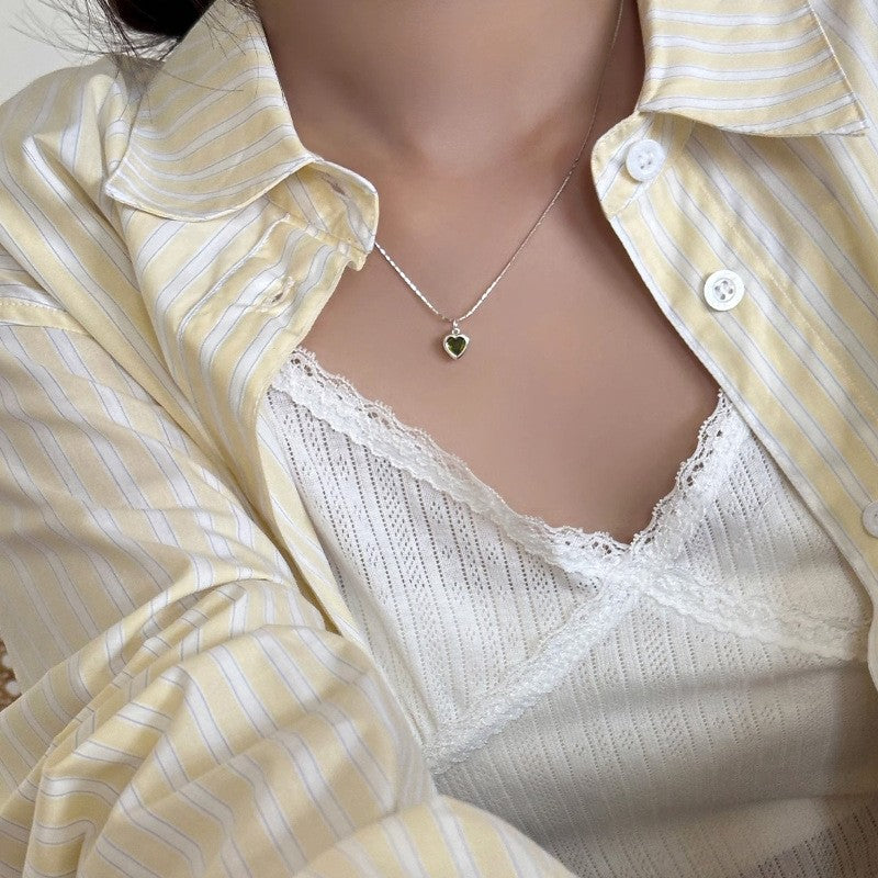 Pearl Love Clavicle Necklace – Elegant Chain for Women