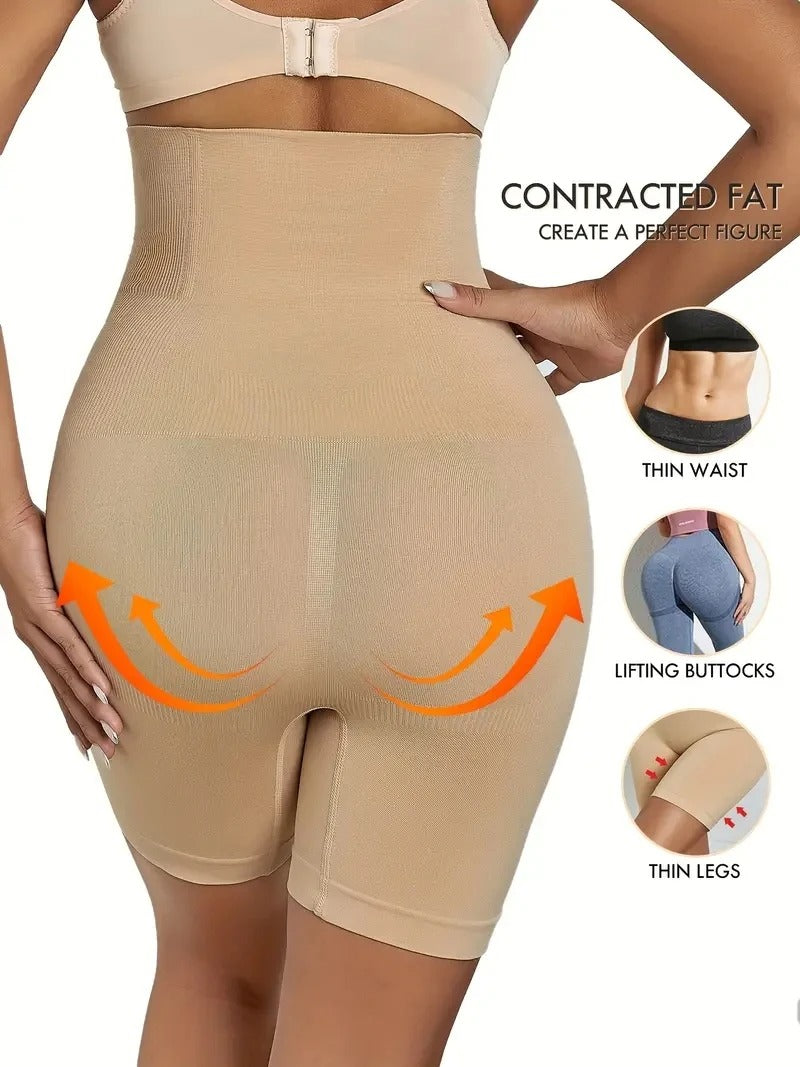 High-Waist Tummy Control Shapewear Shorts - Butt Lifting & Slimming Body Shaper
