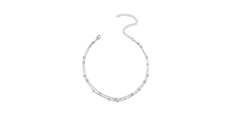 Tassel Body Chain Necklace – Crystal Chest Chain for Women