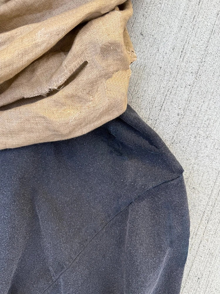 🖤 Desert Drape Hooded Scarf Hoodie – INS Retro Streetwear Unisex Sweater (2026 Edition)