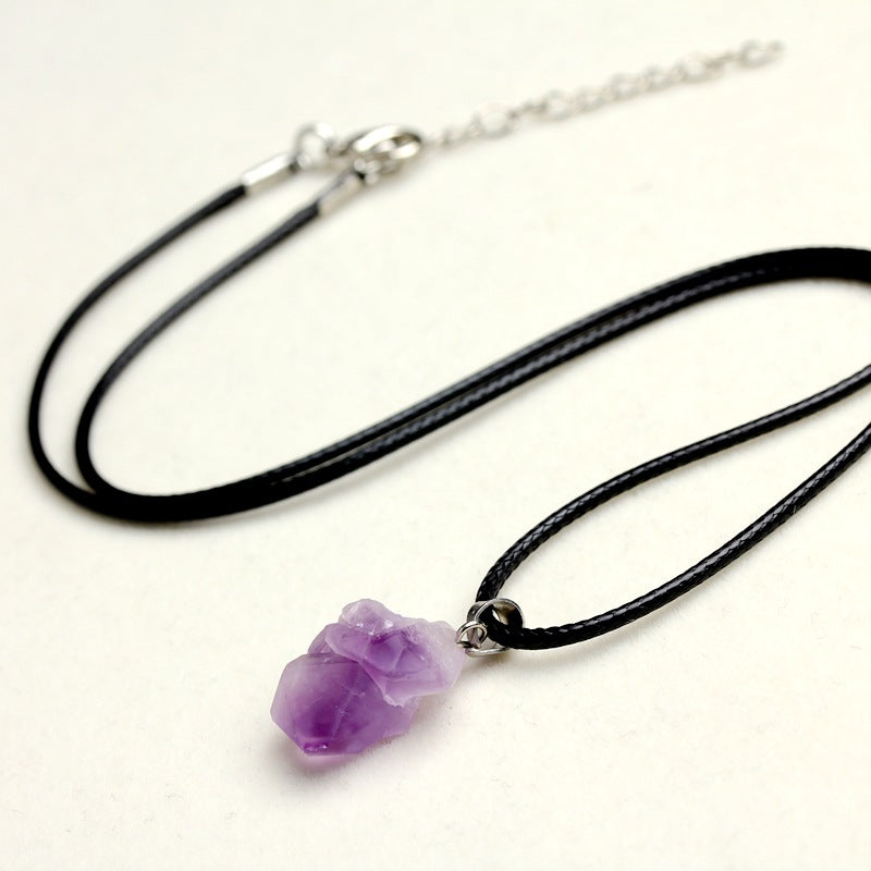 Amethyst Pendant Necklace – Elegant Stone Chain for Women