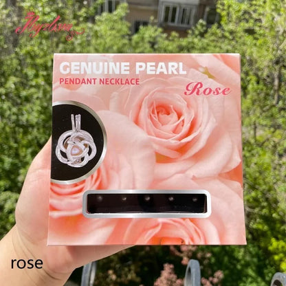 Pearl of Love Wish Necklace – 5 Freshwater Pearl Pendant Gift Box Set