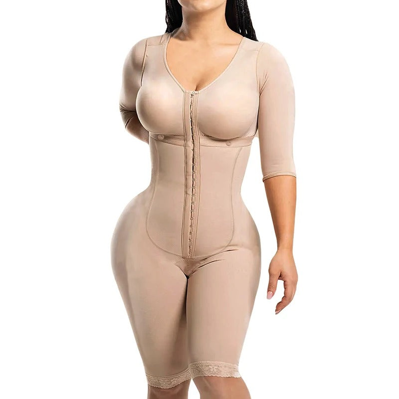 Postpartum Full Body Shapewear Faja – Tummy Control Compression Girdle for Waist Sculpting & Recovery