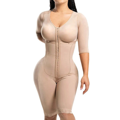 Postpartum Full Body Shapewear Faja – Tummy Control Compression Girdle for Waist Sculpting & Recovery