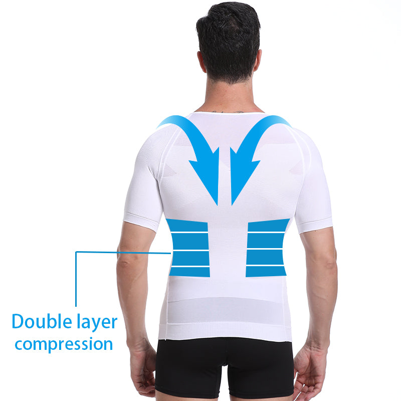 Men’s Compression Shapewear Vest – Slimming Body Shaper Tummy Control & Posture Support Tank