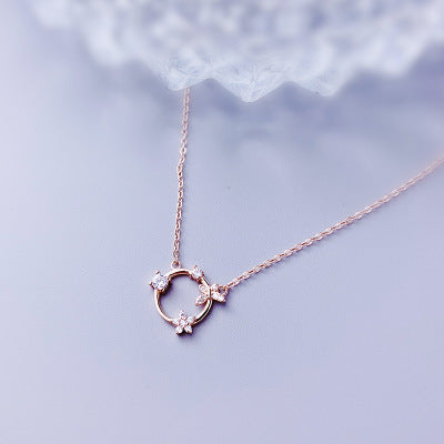 S925 Butterfly Necklace – Sterling Silver Elegant Pendant for Women