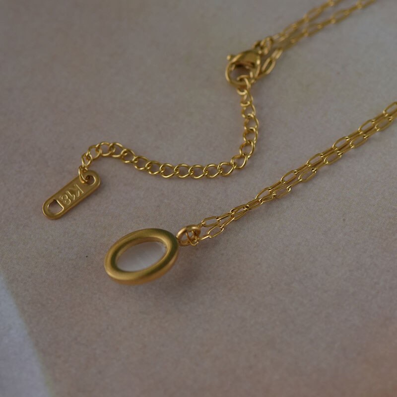 Titanium Steel Clavicle Necklace – Minimal Fine Chain for Women