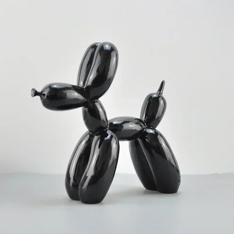 Mini Ceramic Balloon Dog Statue – Nordic Animal Decorative Figurine for Home & Office