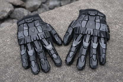 3D Printed Punk Mechanical Hand Armor Gloves – Gothic Techwear Cosplay Exoskeleton (Unisex)