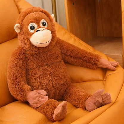 🐒 66cm Viral PUNCH Djungelskog Orangutan Sad Monkey Plush – Emotional Support Stuffed Toy (Trending Plushie in 2026)