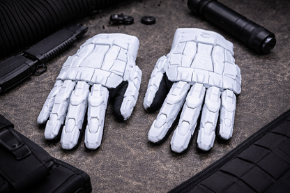 3D Printed Punk Mechanical Hand Armor Gloves – Gothic Techwear Cosplay Exoskeleton (Unisex)