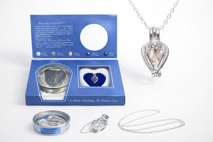 Oyster Pearl Love Necklace DIY Kit – Open Your Own Pearl Gift Set For Her - Valentine Gift