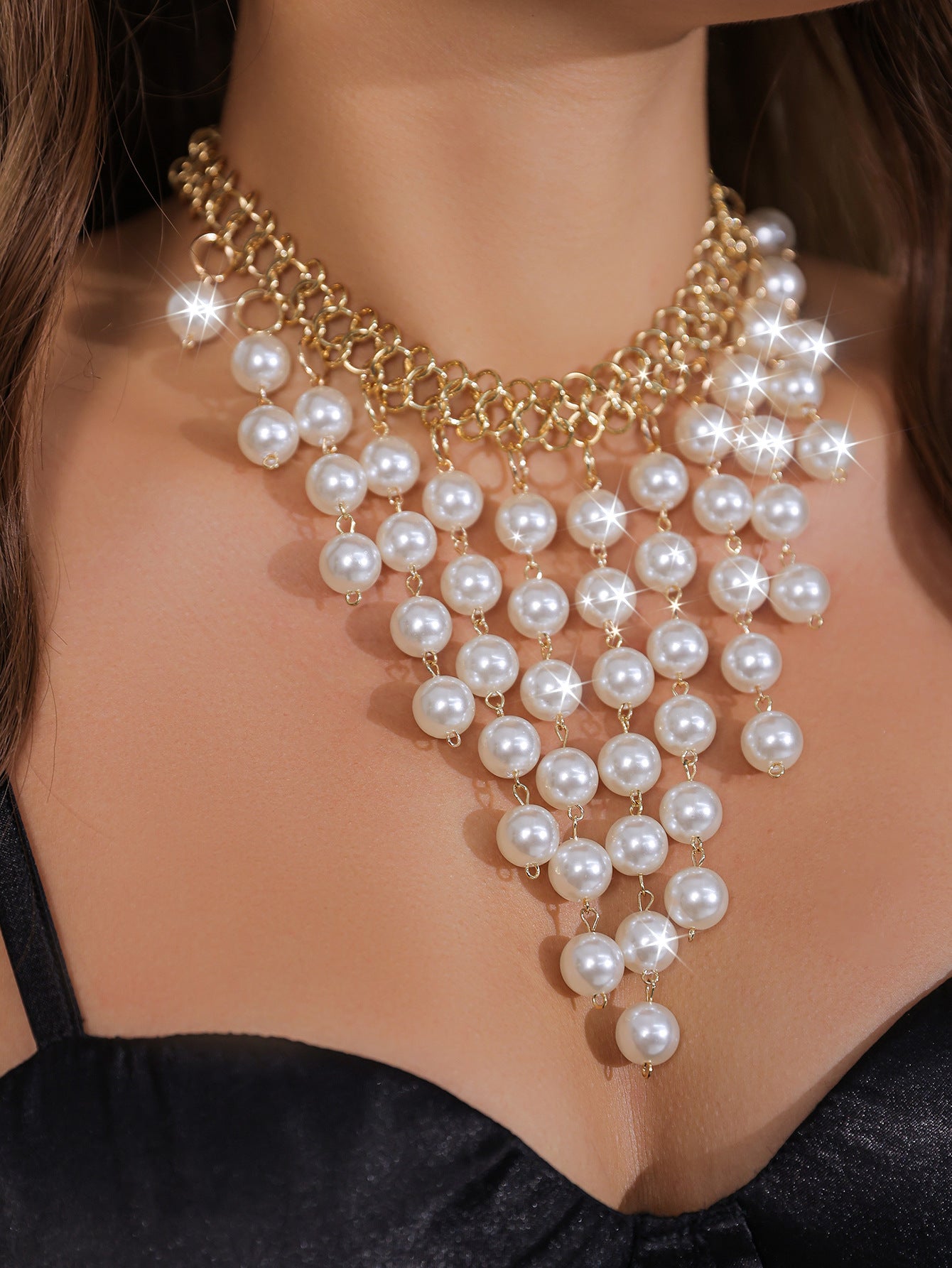 Vintage Pearl Necklace – Elegant Classic Chain for Women