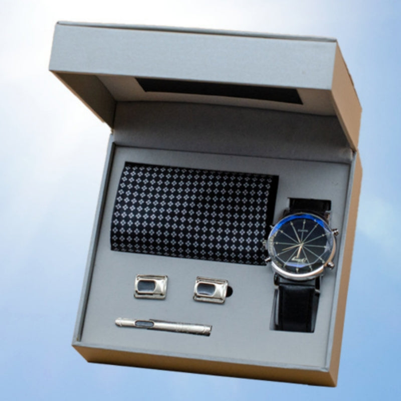 Men’s Luxury Gift Set – Watch, Tie, Cufflinks & Pen Business Gift Box