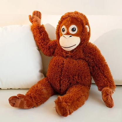 🐒 66cm Viral PUNCH Djungelskog Orangutan Sad Monkey Plush – Emotional Support Stuffed Toy (Trending Plushie in 2026)