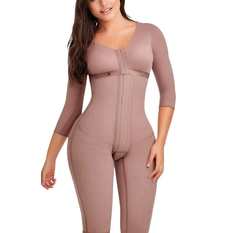 Postpartum Full Body Shapewear Faja – Tummy Control Compression Girdle for Waist Sculpting & Recovery