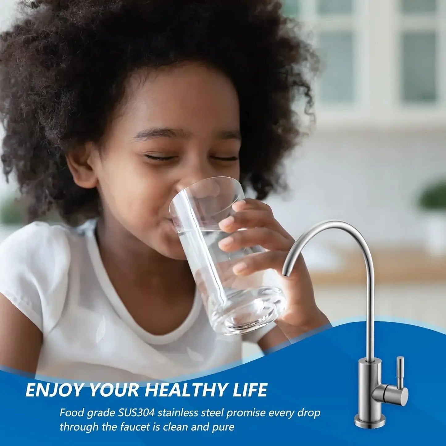 Stainless Steel RO Water Filter Faucet – Drinking Water Kitchen Sink Tap