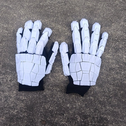 3D Printed Punk Mechanical Hand Armor Gloves – Gothic Techwear Cosplay Exoskeleton (Unisex)