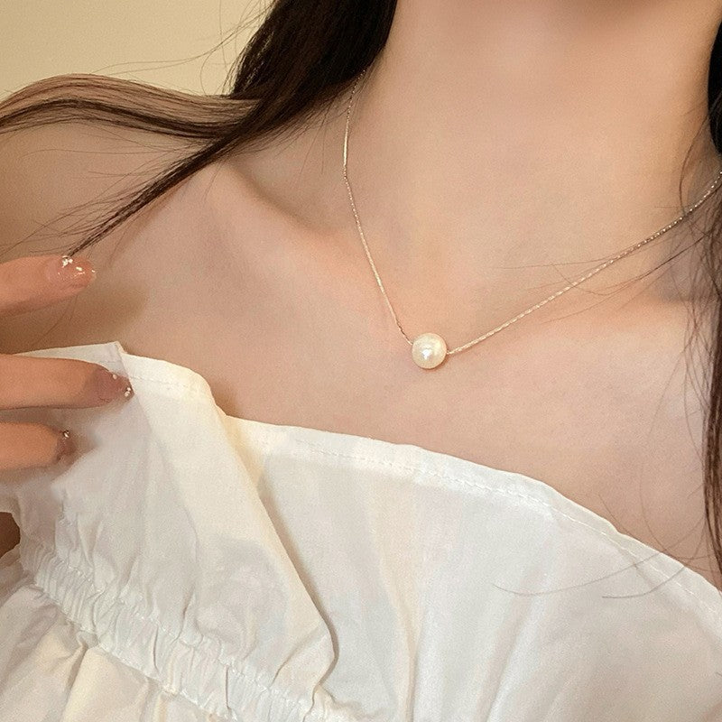 Pearl Love Clavicle Necklace – Elegant Chain for Women