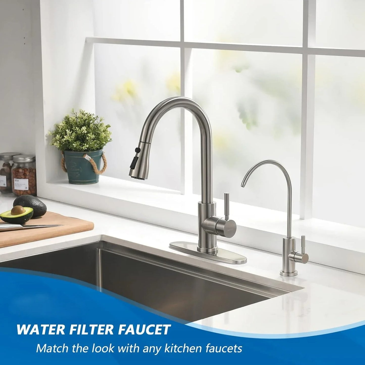 Stainless Steel RO Water Filter Faucet – Drinking Water Kitchen Sink Tap