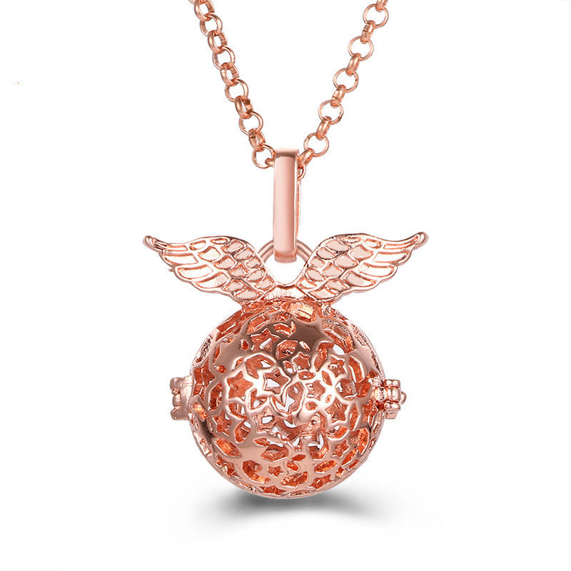 Aromatherapy Zircon Cage Necklace - Essential Oil Diffuser Pendant