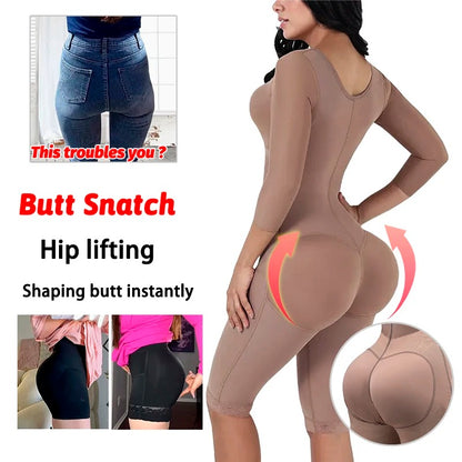 Postpartum Full Body Shapewear Faja – Tummy Control Compression Girdle for Waist Sculpting & Recovery